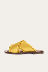 Madrague - Mustard / Silk satin / 35 - Footwear