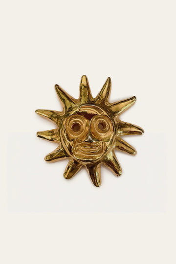 Christian Lacroix vintage sun brooch, 90s
